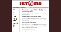 Desktop Screenshot of irtoma.hu